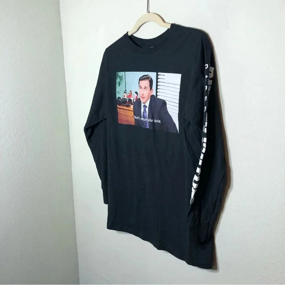 The Office Michael Scott "That's What She Said" Long Sleeve Tee Medium - Picture 2 of 6